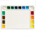 MEEDEN 18-Well Rectangle Porcelain Artist Paint Palette