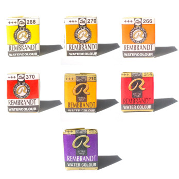 4 x Rembrandt Artists Quality Watercolour Paint - Limited Offer