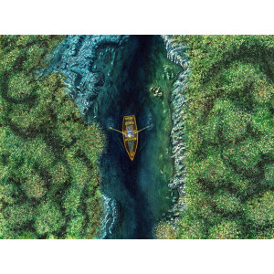 Surreal Adventure, Original Painting, 12" x 16"