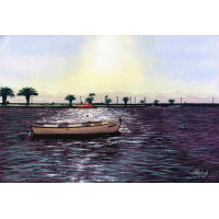 Gentle Glide, Original Painting, 8" x 12"