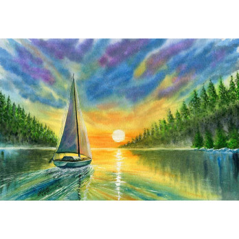 Sail into Serenity (from imagination), Limited Print