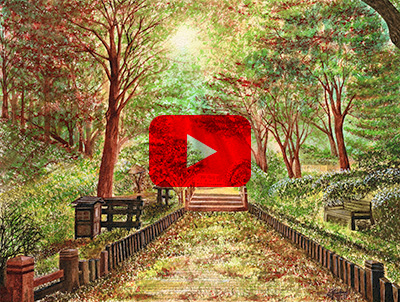How to paint a Golden Autumn in watercolour.